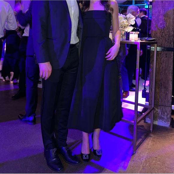 Amsale Faille Strapless Dress - Picture 2 of 5